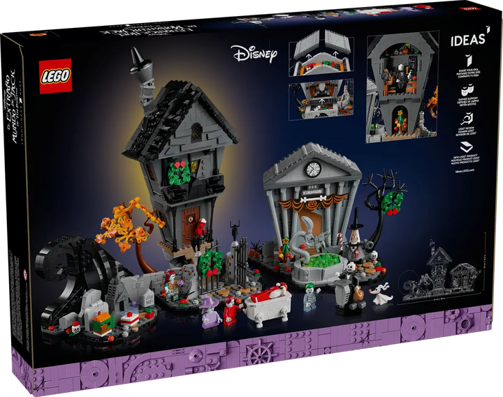 Конструктор LEGO Ideas Disney: Хэллоуинский кошмар Тима Бертона 2193 элементов (21351) - изображение 12