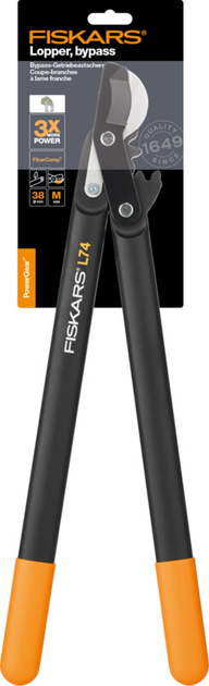 Sekator nożycowy z napędem mechanicznym Fiskars PowerGear L74 (6411501122902) - obraz 3
