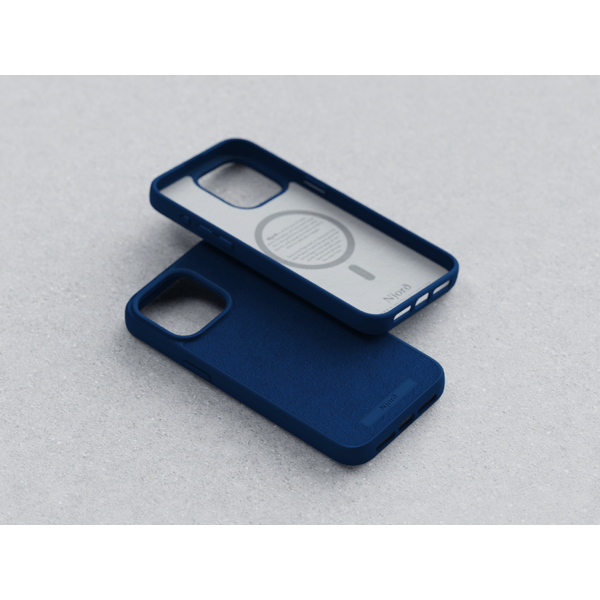 Чохол Njord Suede MagSafe Case для iPhone 15 Pro Синій (NA53SU01) - зображення 10