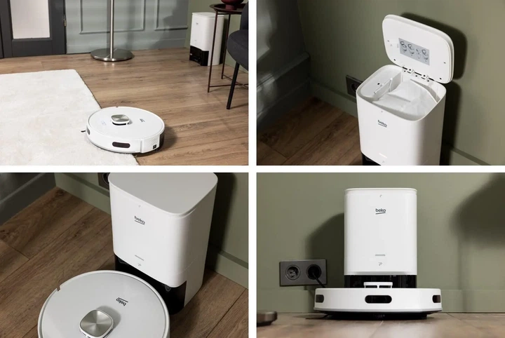 Робот-пылесос моющий Beko RoboSmart VRR80214VB White Функция мытья полов Станция очистки Создание карты помещения 65 дБ - изображение 9