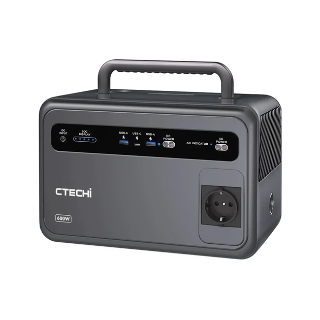 Зарядна станція CTECHI GT600 600W/384Wh - Фото 1 Зарядна станція CTECHI GT600 600W/384Wh - зображення 1