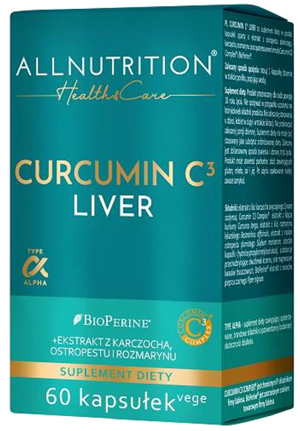 Suplement diety SFD Health&Care Curcumin C3 Liver 60 szt (5902837747279) - obraz 1