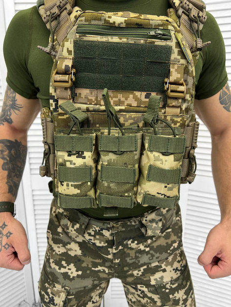 Результат MOLLE відкритий для трьох магазинів Cordura з кріпленням Піксель - зображення 2