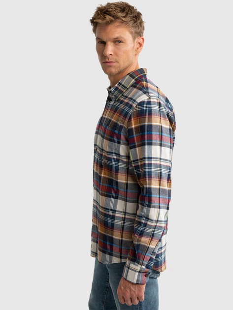 Сорочка бавовняна чоловіча Big Star Fileso 801 2XL Різнокольорова (5900714792510) - зображення 7