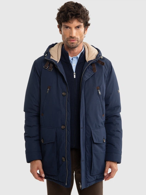 Parka męska Big Star Kamnan 403 S Granatowa (5900714793197) - obraz 4