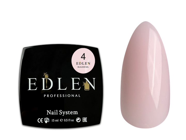 Моделюючий гель EDLEN Builder Gel №04 15 мл - Фото 1 Моделюючий гель EDLEN Builder Gel №04 15 мл - изображение 1