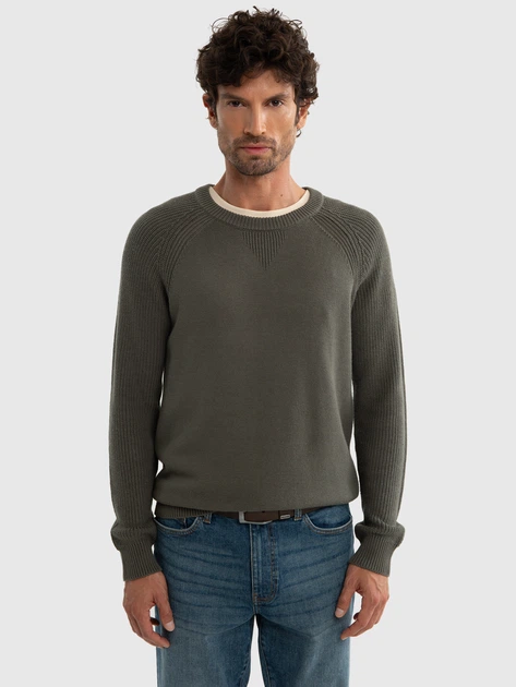 Sweter męski Big Star Najn 905 3XL Szary (5900714777982) - obraz 4