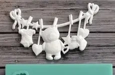 Силиконовый молд Подвеска с мишкой - Фото 2 Силиконовый молд Подвеска с мишкой - изображение 2