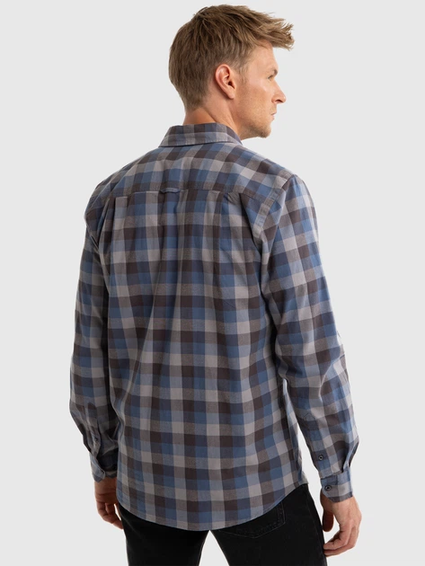 Сорочка бавовняна чоловіча Big Star Nevadi 401 L Синя (5900714779269) - зображення 2