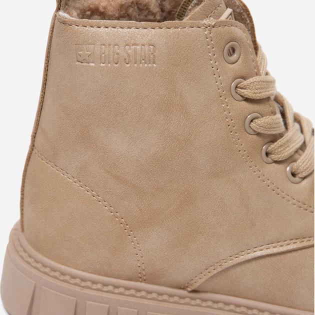 Trzewiki dziecięce zimowe dla dziewczynki Big Star Oo374082 801 34 Beżowe (5900714818364) - obraz 5