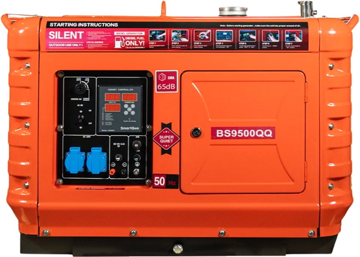 Генератор дизельний Bison BS9500QQ однофазний 5.5 кВт (41-00411) - зображення 2