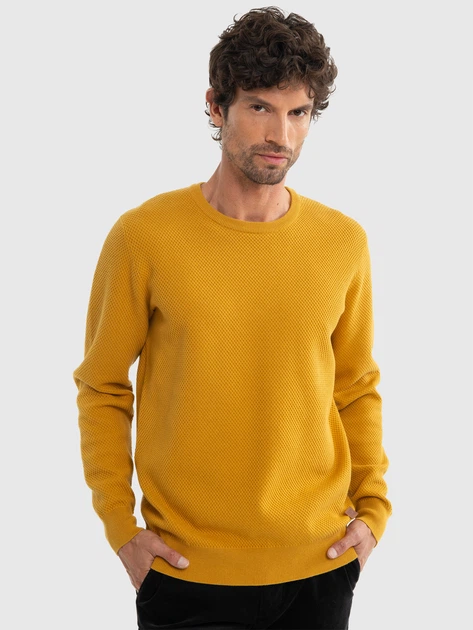 Sweter męski Big Star Reyli 202 XL Żółty (5900714768393) - obraz 4