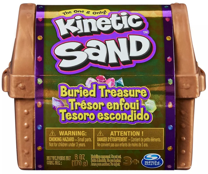 Кінетичний пісок Spin Master Kinetic Sand Закопаний скарб 170 г (0778988424865) - зображення 1