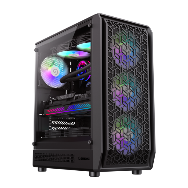 Корпус GAMEMAX Forge AB Tower E-ATX без блока живлення Черный - зображення 3