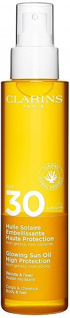 Сонцезахисна олія Clarins Body&Hair SPF30 150 мл (3666057217357) - зображення 1