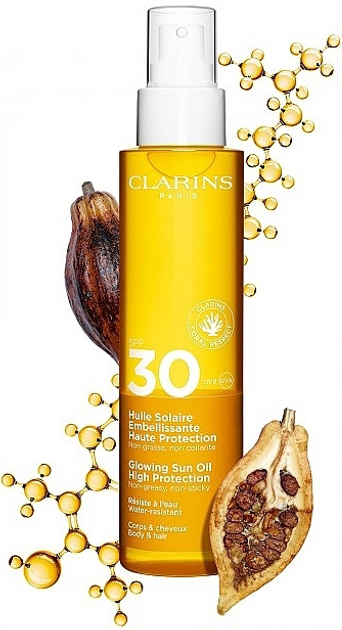 Сонцезахисна олія Clarins Body&Hair SPF30 150 мл (3666057217357) - зображення 2