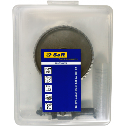 Коронка по металлу S&R MEISTER 67 мм в сборе (109350670) - изображение 2