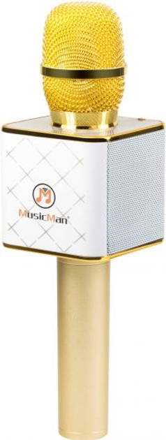 Mikrofon karaoke Bluetooth Technaxx z głośnikiem BT-X31 Gold-White (4260358121833) - obraz 2