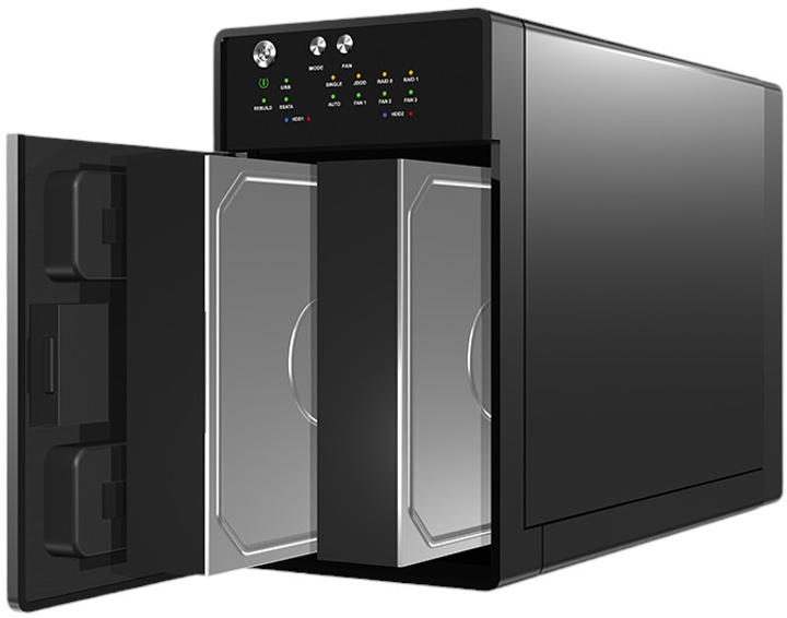 Backplane Icy Box IB-RD3620SU3 dla RAID 0,1 / JBOD (4250078186755) - obraz 3