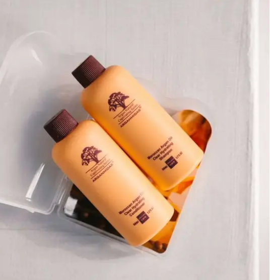 Дорожній набір Arganmidas® Moroccan Argan Oil Clear Hydrating: Шампунь 50 ml.+ Кондиционер 50 ml. - Фото 1 Дорожній набір Arganmidas® Moroccan Argan Oil Clear Hydrating: Шампунь 50 ml.+ Кондиционер 50 ml. - зображення 1