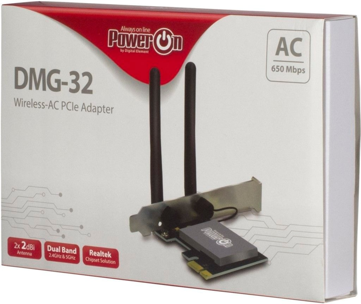 Wi-Fi адаптер Inter-Tech PowerOn DMG-32 (4260455645157) - зображення 3