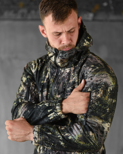 Тактический демисезонный маскировочный костюм SoftShell M камуфляж (89033) - изображение 4