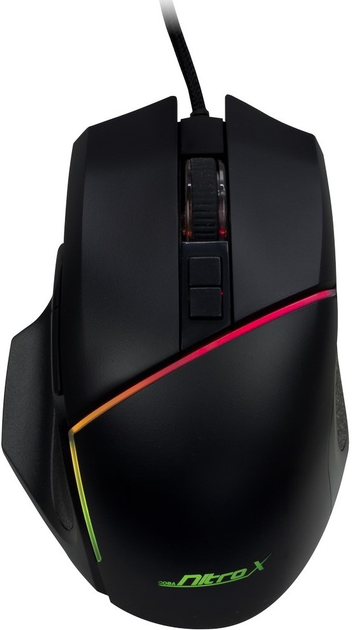 Mysz Inter-Tech Nitrox GT-100 RGB USB Black (88884111) - obraz 1