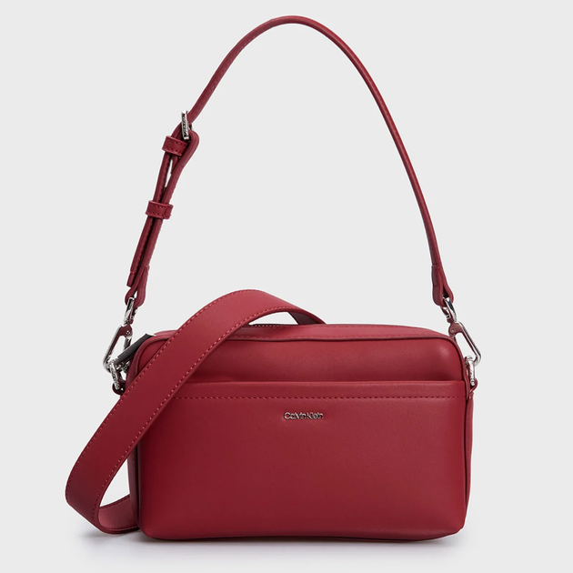 Torebka crossbody damska mała Calvin Klein K60K612280-XAI Bordowa (8720639011827) - obraz 1