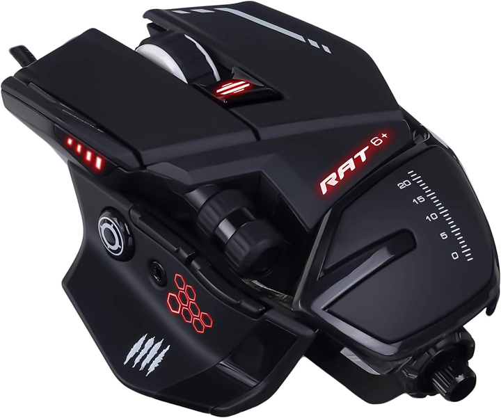 Игровая проводная мышь Mad Catz R.A.T. 6+ Черная Б/В g6 - изображение 1