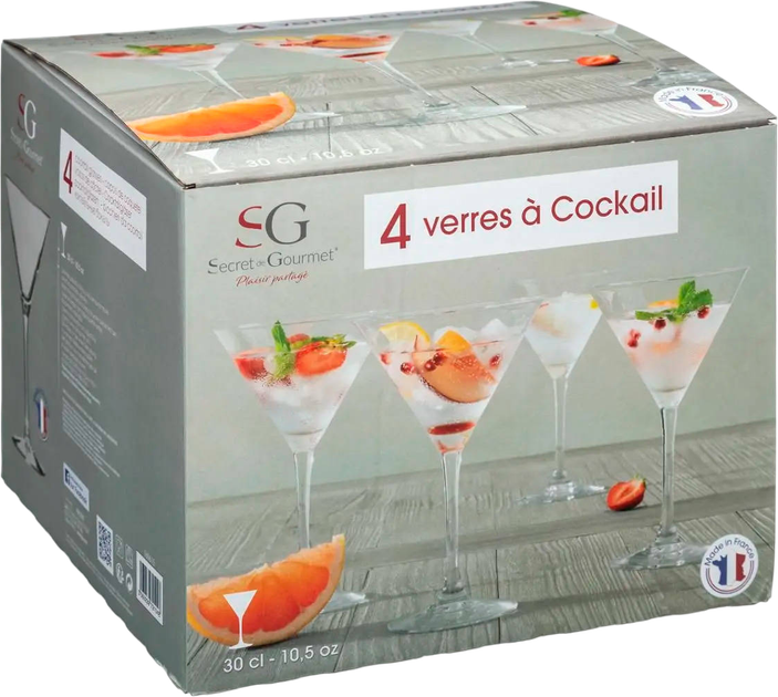 Келихи для коктейлів Secret de Gourmet 300 мл 4 шт (3560239721048) - зображення 3