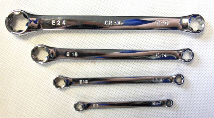 Набір ключів рожкових Torx Bass Polska 4 шт 7256 (5902067614266) - зображення 3
