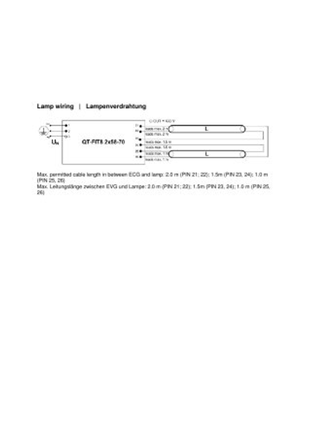 2x58 ЕПРА для люмінесцентних ламп T8 220-240V IP20 [4008321294289] QT-FIT8 Osram - зображення 5