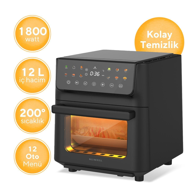 Мультипечь KUMTEL HAF-10 BLACK - изображение 4