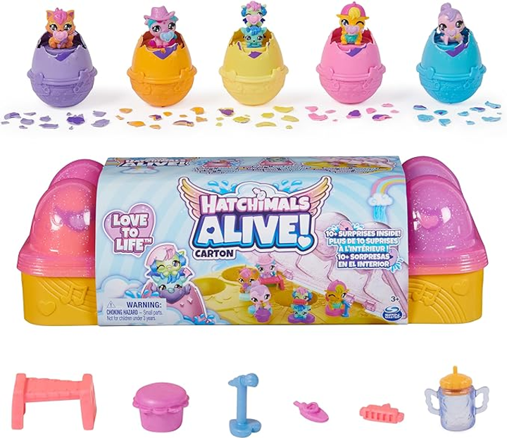 Zestaw do zabawy Spin Master Hatchimals Alive Pudełko na jajka (0681147034686) - obraz 2