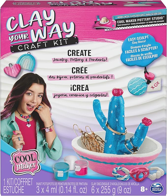 Набір для гончарних виробів Spin Master Cool Maker Clay Your Way Craft Kit 6064731 (0778988429723) - зображення 1