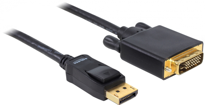 Кабель Delock DisplayPort 1.1 – DVI 5 m Black (4043619825936) - зображення 1