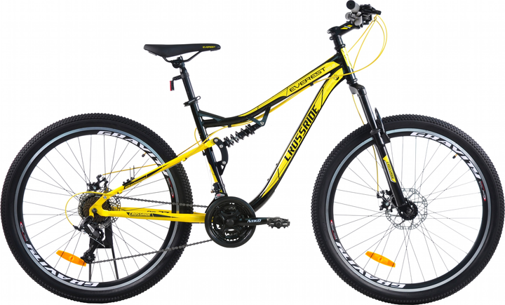 Акція на Велосипед Crossride AMT ST "Everest" 27.5" 18" Жовтий (0287-180-1) від Rozetka