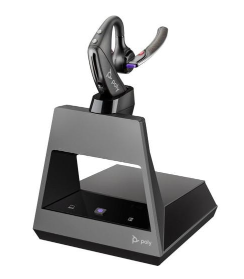 Гарнітура бездротова Poly voyager 5200 M USB-A HS (8H5Q3AA) - Фото 4 Гарнітура бездротова Poly voyager 5200 M USB-A HS (8H5Q3AA) - зображення 4