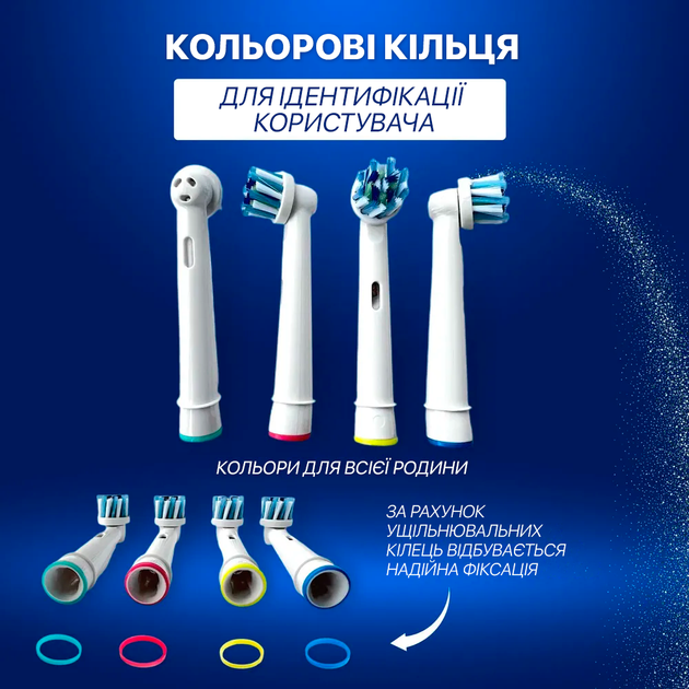 Насадки сменные для электрической зубной щетки 4 шт Oral-B CrossAction (SB) EB50A (АК-5568) - изображение 8