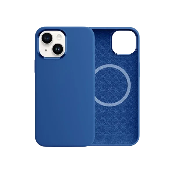 Чохол Comma для iPhone 15 Magnetic Silicone Nature Series (Blue) - Фото 1 Чохол Comma для iPhone 15 Magnetic Silicone Nature Series (Blue) - изображение 1