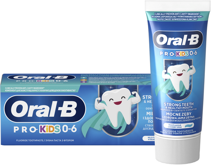 Зубна паста Oral-B Pro Kids для дітей до 6 років 50 мл (8700216089715) - зображення 1