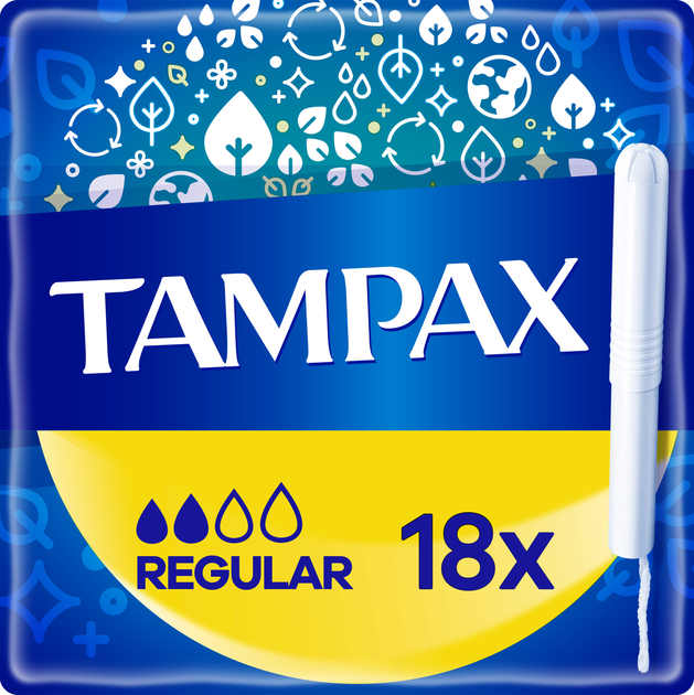 Тампони Tampax Regular з аплікатором 18 шт (8006540858509) - зображення 1