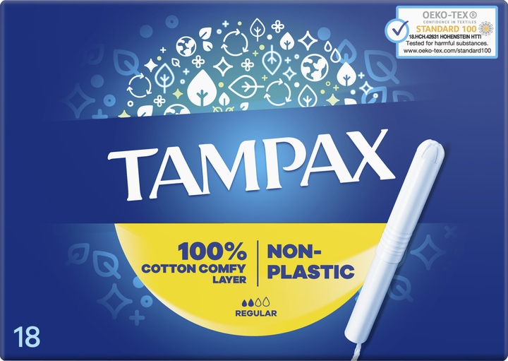 Тампони Tampax Regular з аплікатором 18 шт (8006540858509) - зображення 2