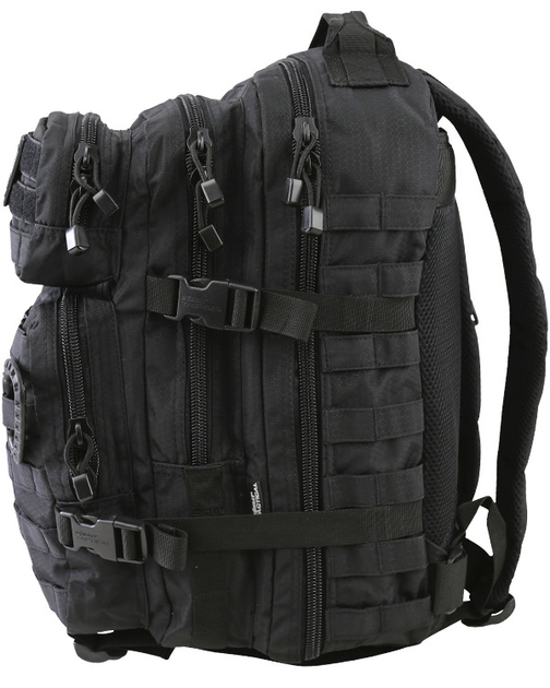 Рюкзак KOMBAT UK Hex-Stop Small Molle Assault Pack 28л Чорний - зображення 2