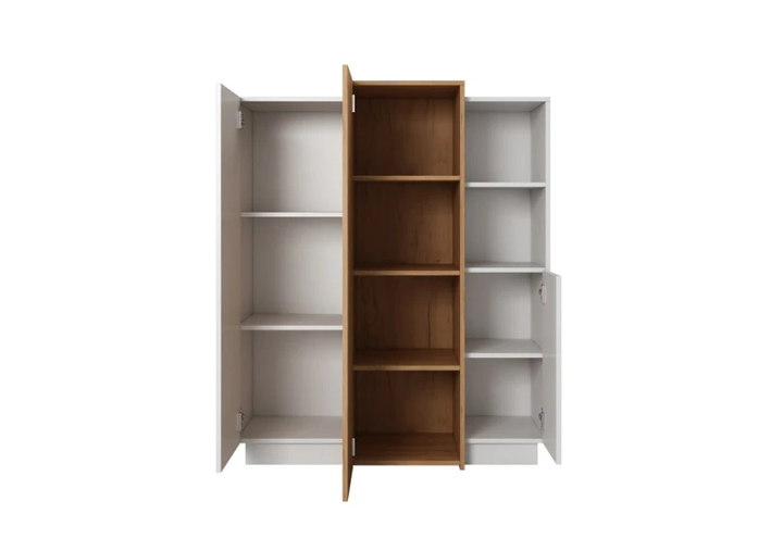 Комод 3Д/3D 3-дверний 3D/110 Білий/дуб крафт золотий Ш110xВ134 див. - зображення 2