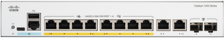 Комутатор Cisco Catalyst 1200 (C1200-8P-E-2G) - зображення 1