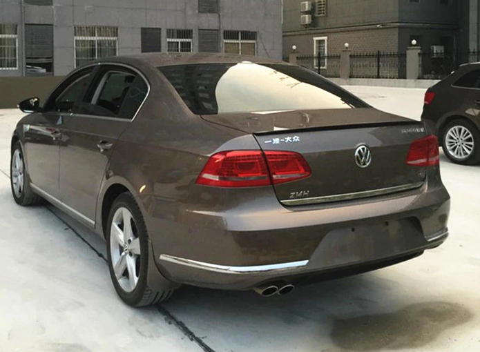 Спойлер на Volkswagen Passat B7 черный глянцевый ABS-пластик (европейка) - изображение 5