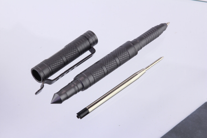 Ручка-стеклобой милитари Laix B7-R серая с острым наконечником (B7-R) - изображение 2