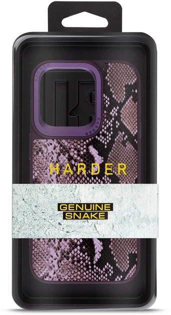 Чехол для смартфона Harder Genuine Snake для Apple iPhone 15 Pro Dark Purple (ARM76782) - Фото 3 Чехол для смартфона Harder Genuine Snake для Apple iPhone 15 Pro Dark Purple (ARM76782) - изображение 3