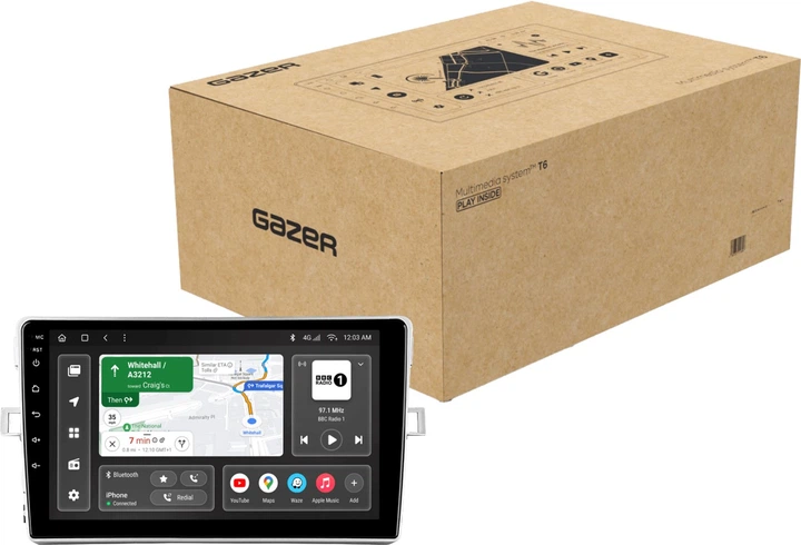 Штатная мультимедийная система Gazer T6009-AR20 PRO для Toyota Verso (AR20) 2009-2018 (T6009-AR20-PRO) - изображение 2